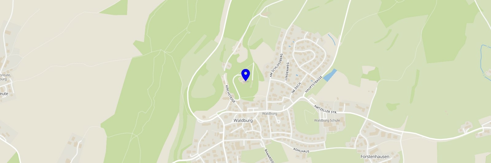 OpenStreetMap Schloss Waldburg Waldburg